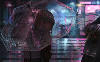 Girl umbrella anime 141156 3840x2400